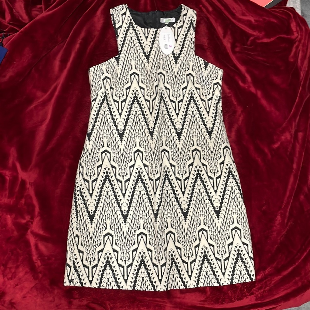 Black and white patterned dress from boutique